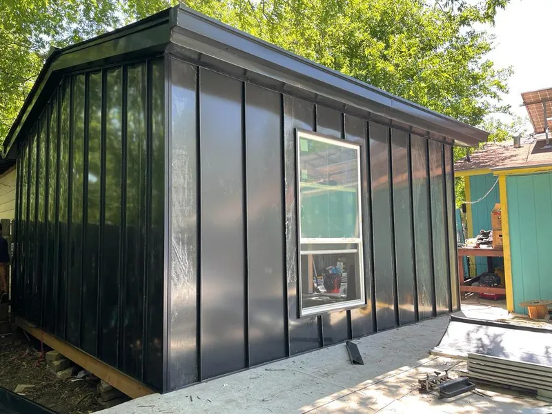 Black standing seam metal wall panels for Metal Roof Installation in Oak Lawn