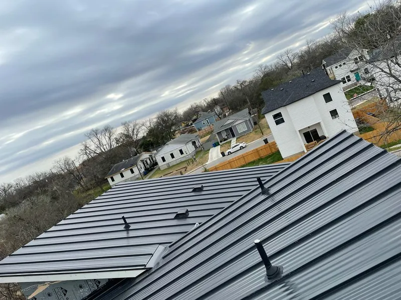 Standing seam metal roof panels with vents for Skylight Repair in Oak Lawn